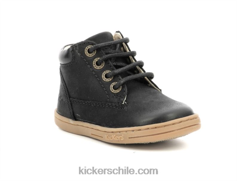 Kickers negro de tachuelas 4PZ0T856 niños