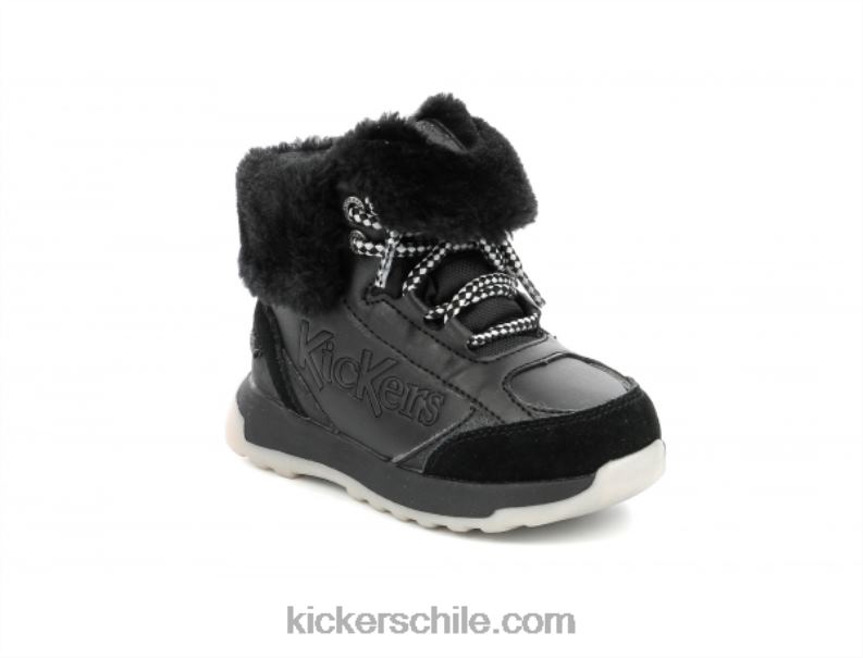 Kickers negro esponjoso 4PZ0T857 niños