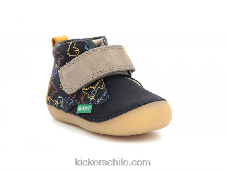 Kickers sabios dinos amarillo marino 4PZ0T922 niños