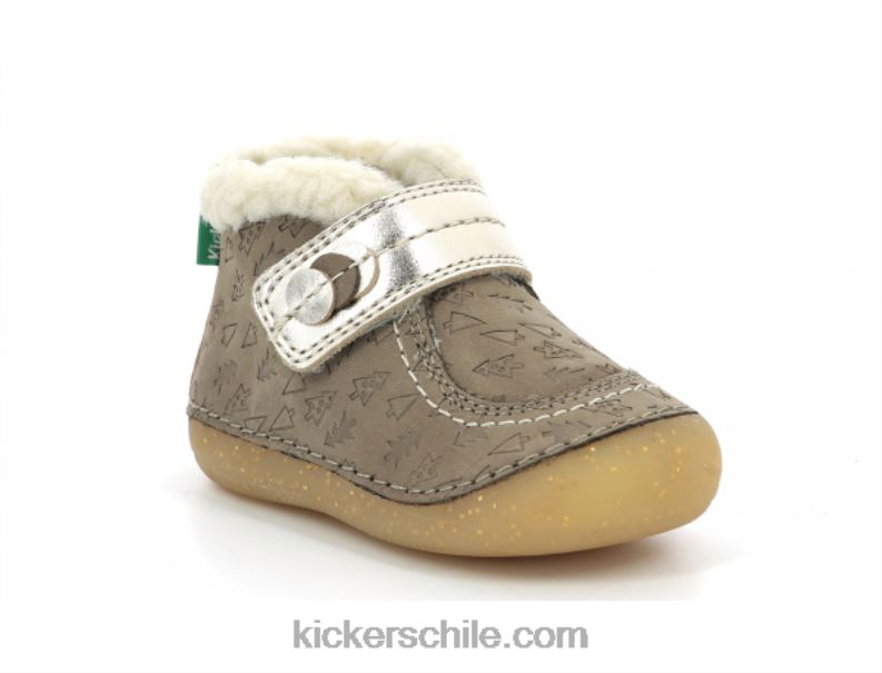 Kickers so schuss taupe gold fancy 4PZ0T826 niños