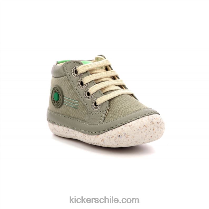 Kickers sonistreet verde caqui 4PZ0T783 niños