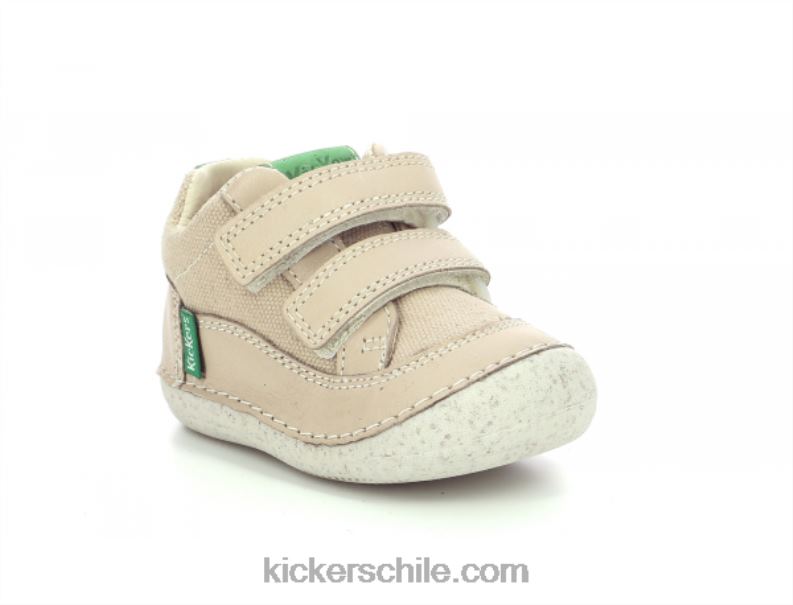 Kickers sostankro beige verde 4PZ0T840 niños