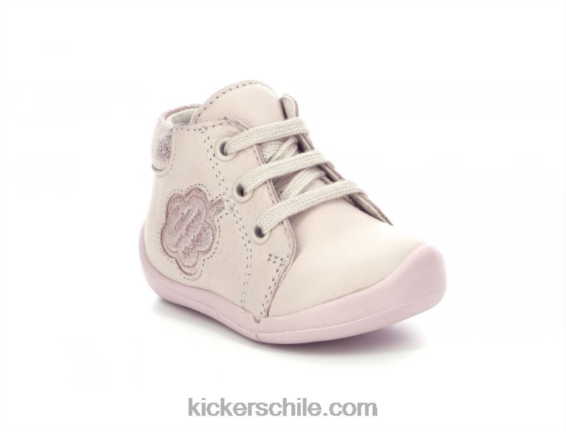 Kickers waouk rosa claro metalizado 4PZ0T887 niños