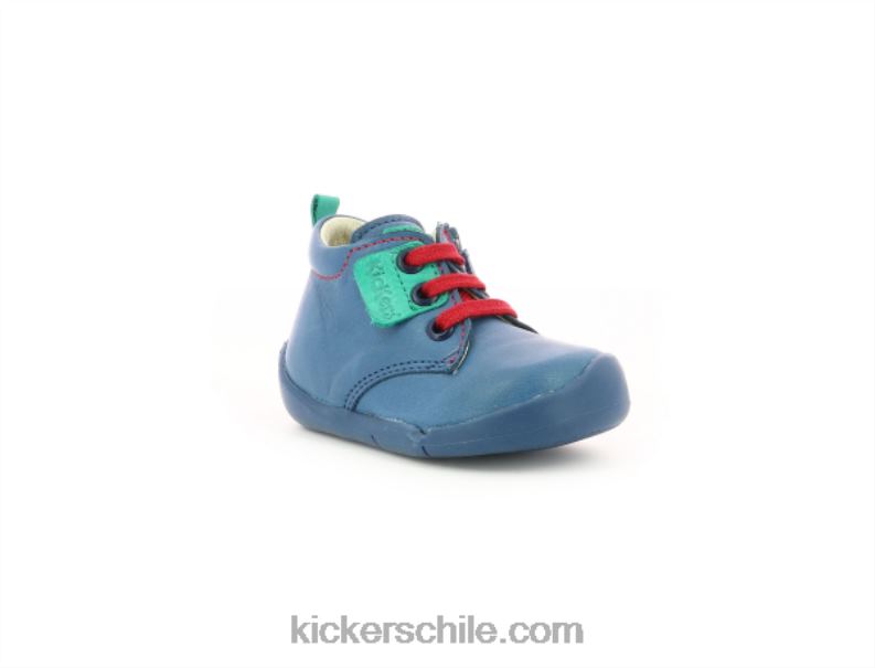 Kickers wazzap azul verde 4PZ0T804 niños