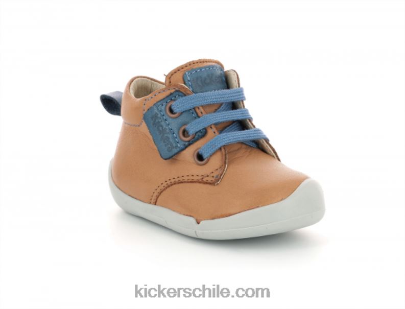 Kickers wazzap camello azul 4PZ0T803 niños