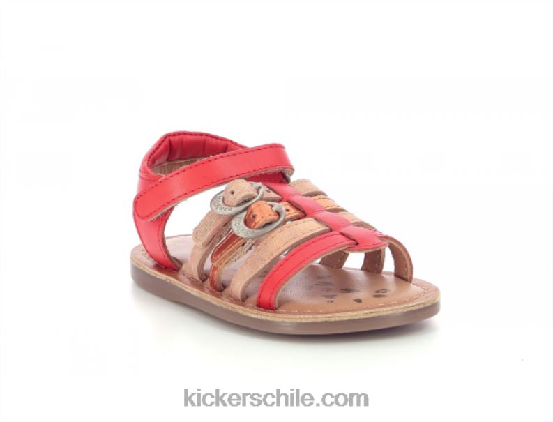 Kickers Diveta naranja metalizado 4PZ0T617 niños