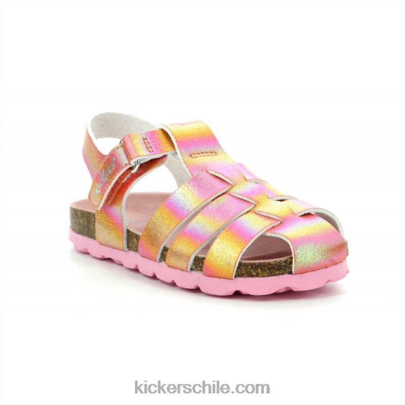 Kickers arcoiris rosa bronceado 4PZ0T644 niños