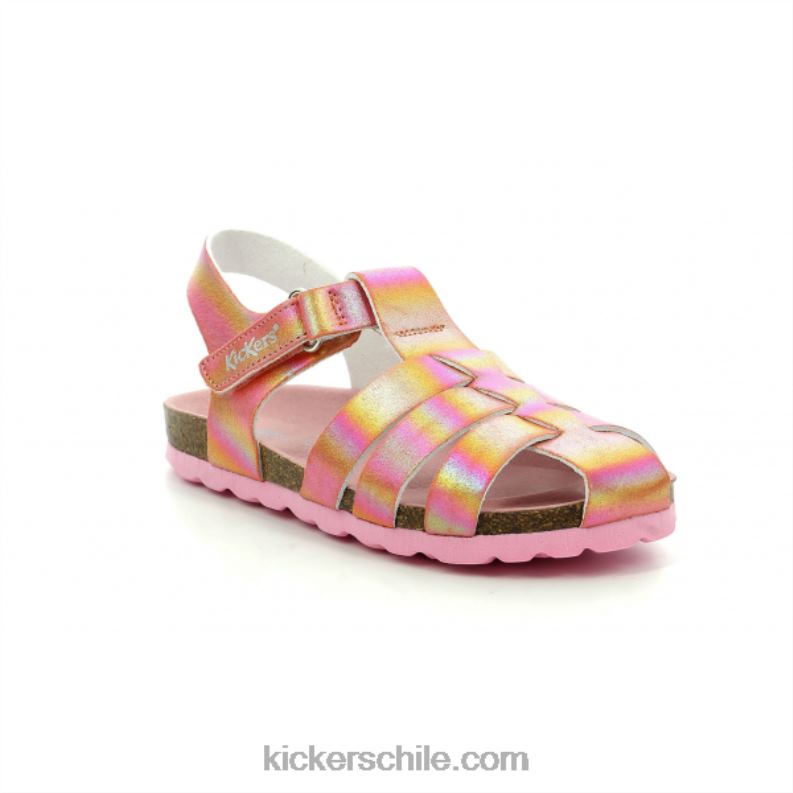 Kickers arcoiris rosa bronceado 4PZ0T686 niños