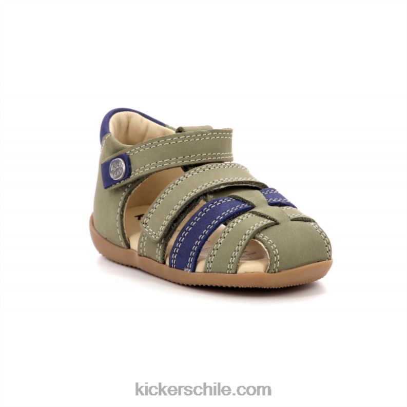 Kickers bípode azul caqui 4PZ0T517 niños