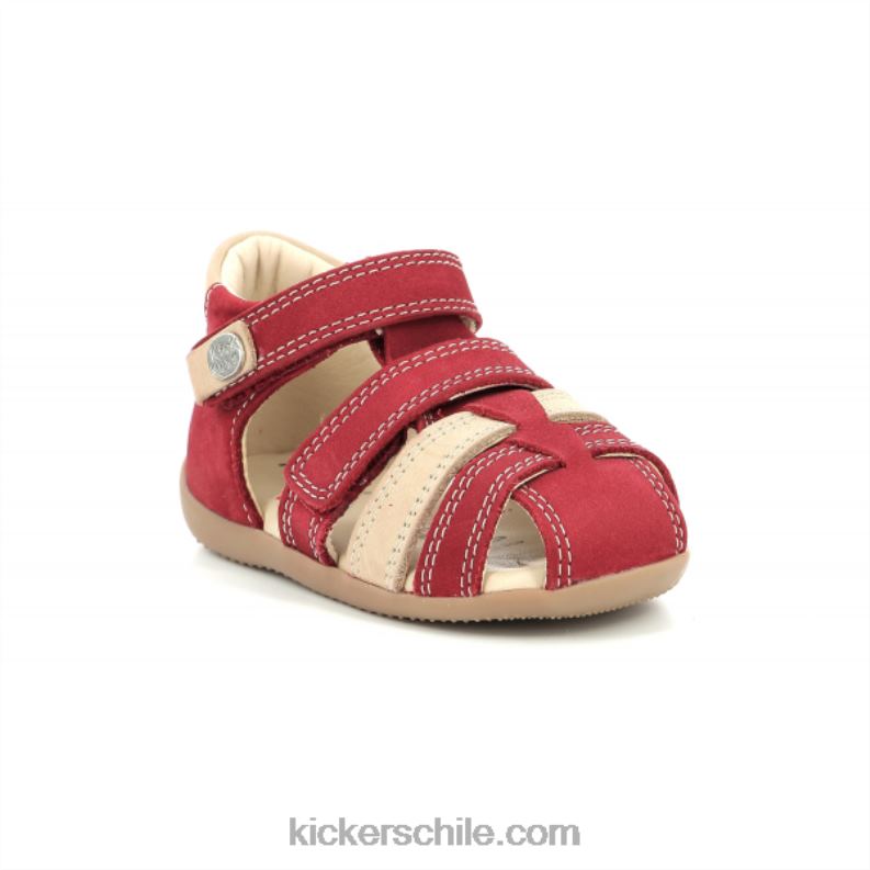 Kickers bípode rojo beige 4PZ0T518 niños