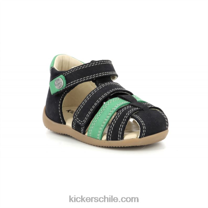 Kickers bípode verde marino 4PZ0T516 niños