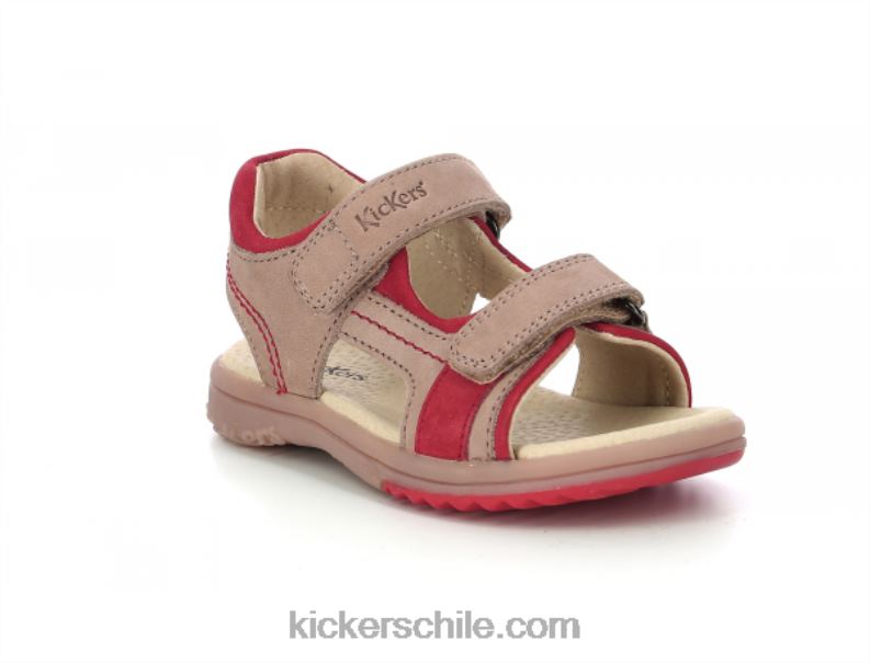 Kickers beige platino naranja 4PZ0T405 niños