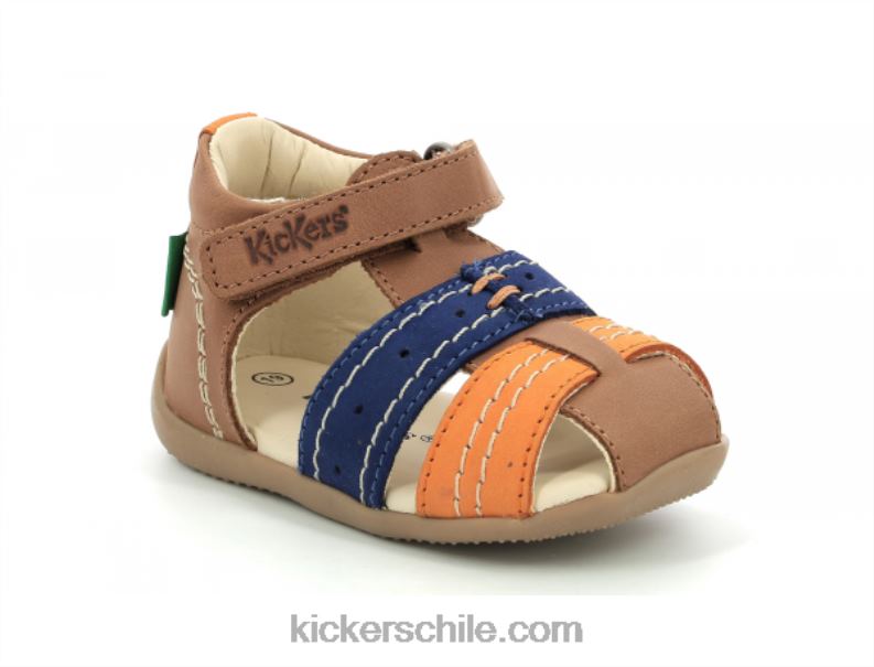 Kickers bigbazar-2 camel naranja azul 4PZ0T526 niños