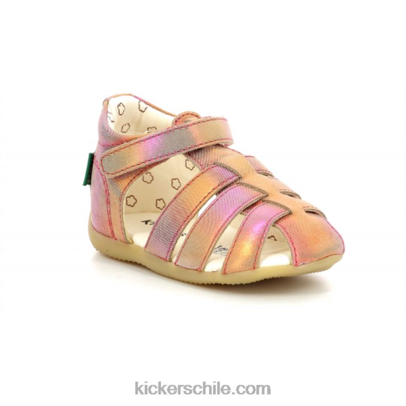 Kickers bigflo-2 arcoiris rosa 4PZ0T677 niños