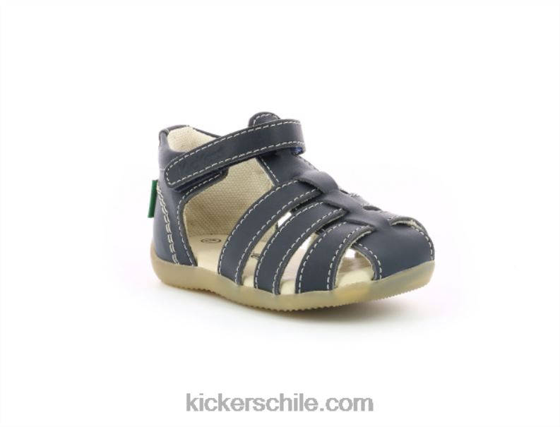 Kickers bigflo-2 azul marino oscuro 4PZ0T539 niños