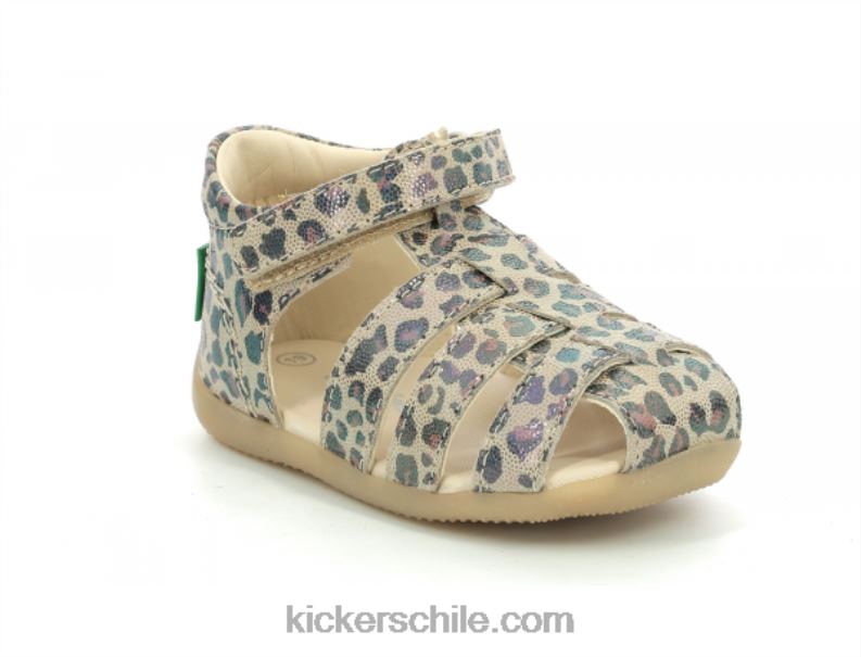 Kickers bigflo-2 camello leopardo 4PZ0T382 niños