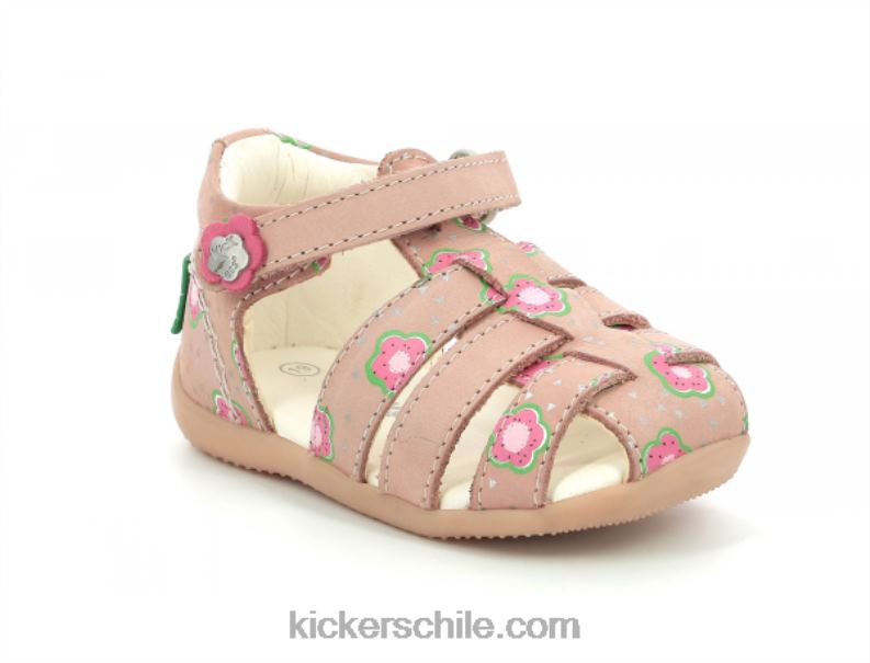 Kickers bigflo-2 flor rosa 4PZ0T384 niños