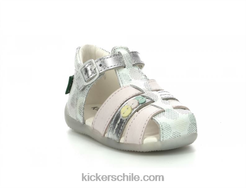 Kickers bigfly-2 blanco puntos rosas multico 4PZ0T645 niños