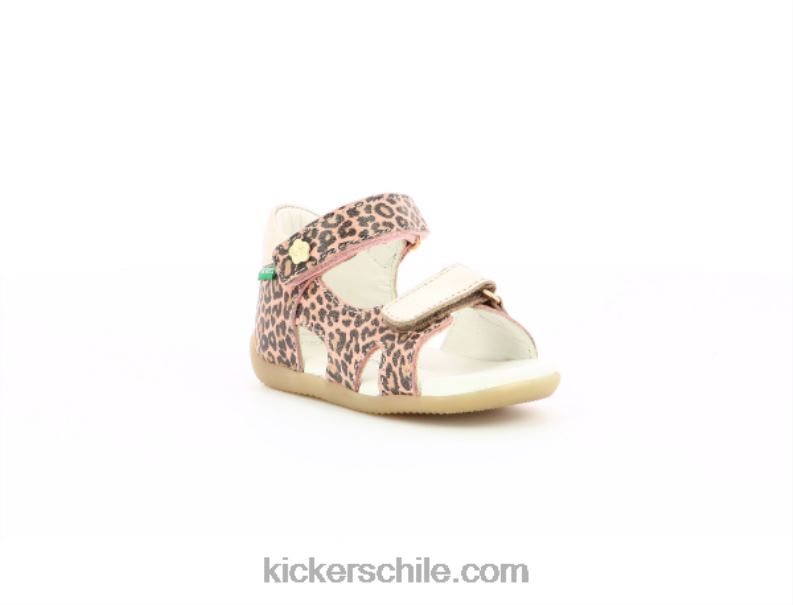 Kickers binsia-2 beige leopardo 4PZ0T756 niños