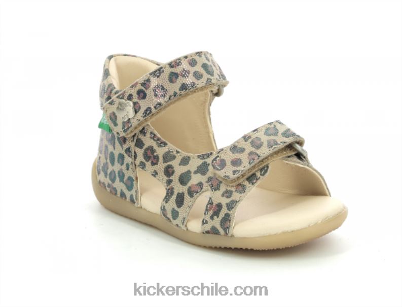 Kickers binsia-2 camello leopardo 4PZ0T376 niños