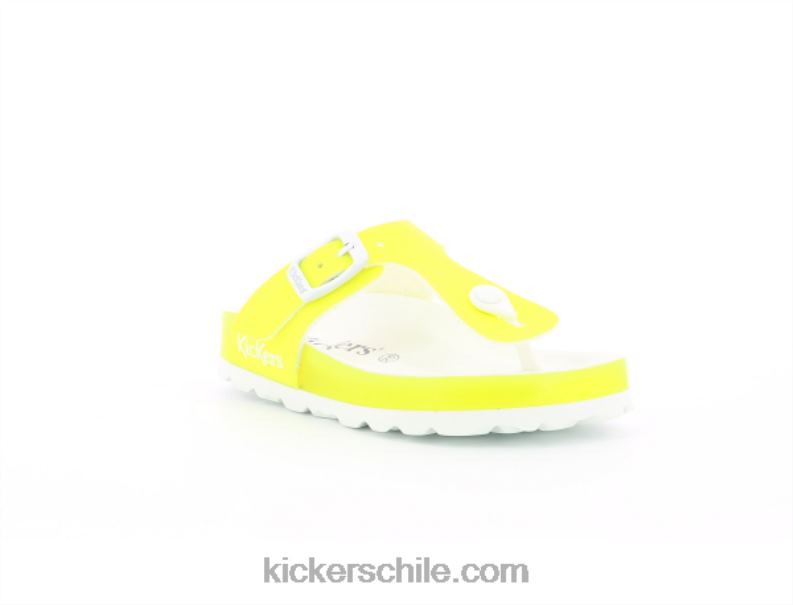 Kickers calcetín amarillo neón 4PZ0T759 niños