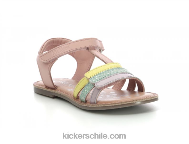 Kickers diamanto rosa amarillo verde violeta 4PZ0T426 niños