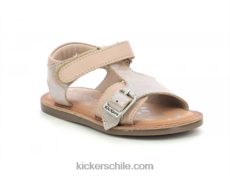 Kickers diazz rosa claro metalizado 4PZ0T554 niños