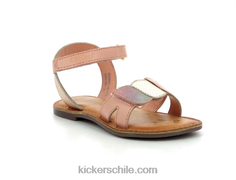 Kickers disdana arcoiris rosa claro 4PZ0T471 niños