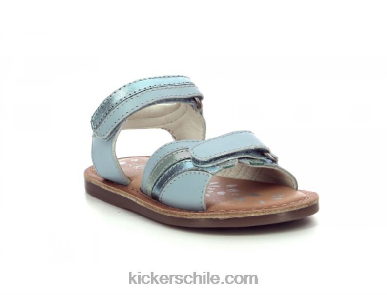 Kickers divizza azul claro metalizado 4PZ0T578 niños