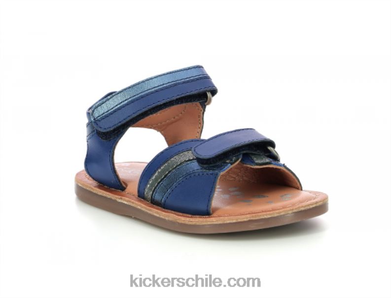 Kickers divizza azul oscuro metalizado 4PZ0T656 niños