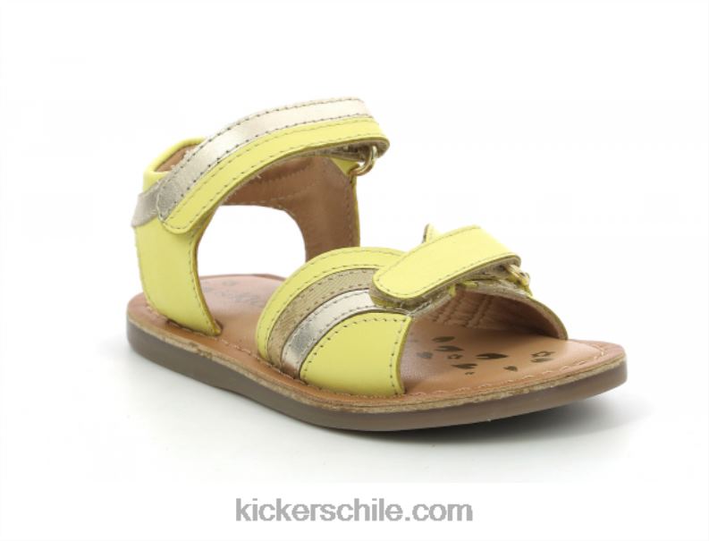 Kickers divizza oro amarillo metalizado 4PZ0T605 niños