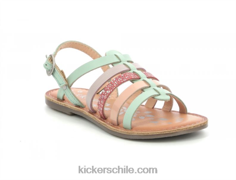 Kickers dixon verde claro rosa violeta 4PZ0T422 niños