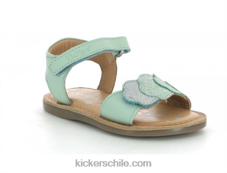 Kickers dyastar verde claro metalizado 4PZ0T600 niños