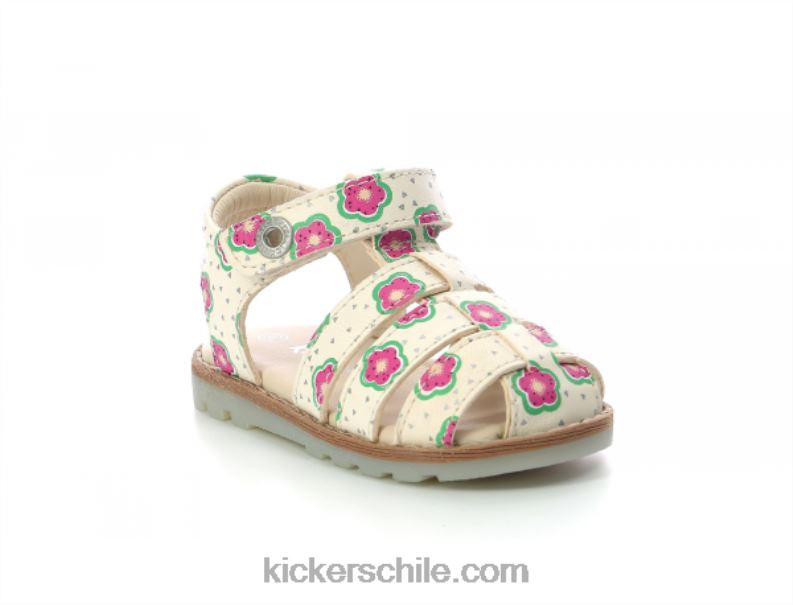 Kickers flor blanca nonosti 4PZ0T545 niños