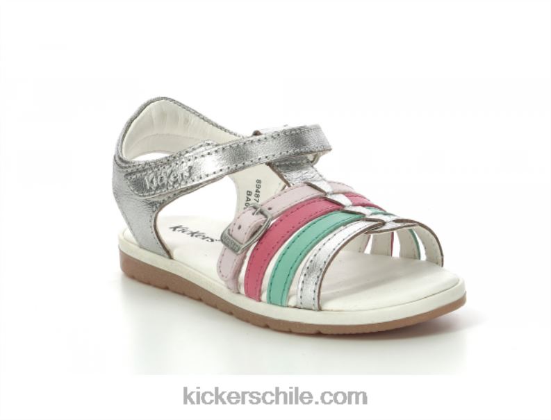 Kickers gilianna plata rosa rojo 4PZ0T480 niños