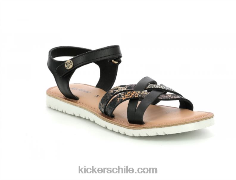 Kickers mejor nuevo reptil negro 4PZ0T663 niños