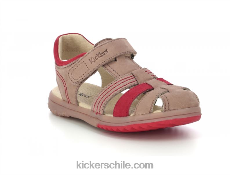 Kickers naranja beige platino 4PZ0T404 niños