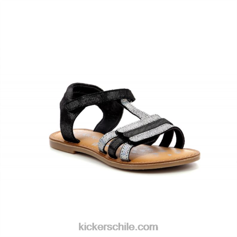 Kickers negro diamanto metalizado 4PZ0T697 niños