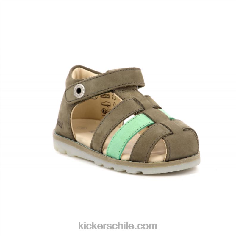 Kickers nonopi verde caqui 4PZ0T701 niños