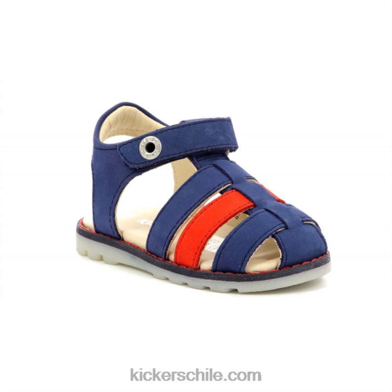 Kickers nonosti azul rojo 4PZ0T618 niños