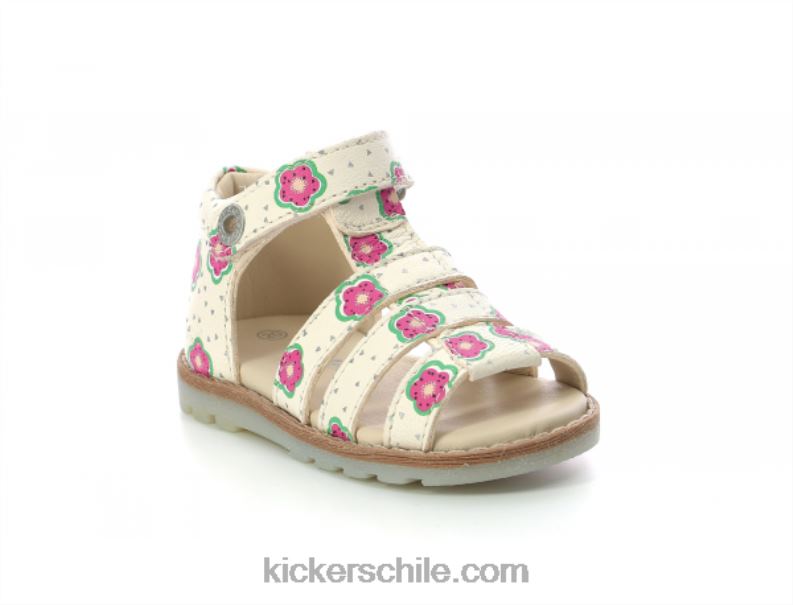 Kickers noopi flor blanca 4PZ0T388 niños