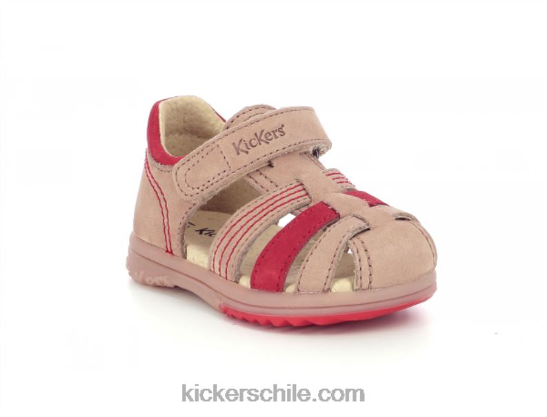 Kickers platinado beige naranja 4PZ0T566 niños