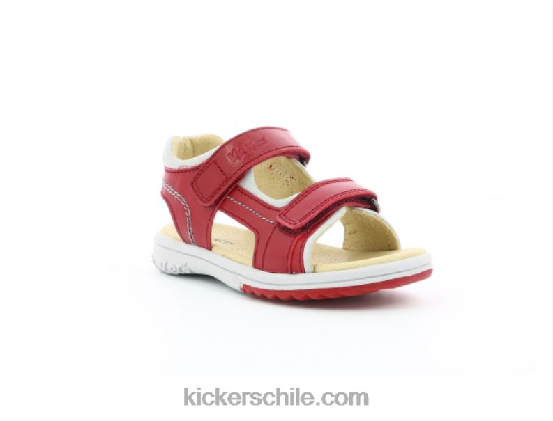 Kickers platino rojo gris 4PZ0T386 niños