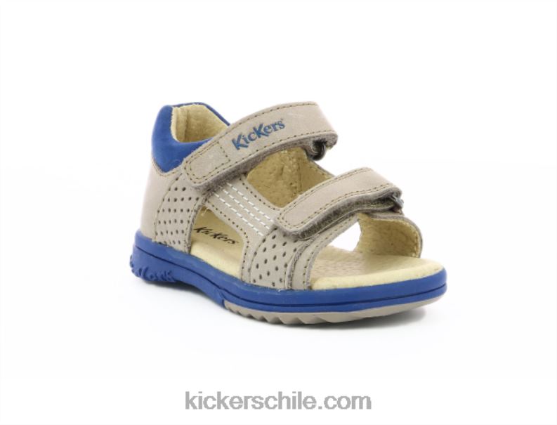 Kickers plazabi gris azul 4PZ0T390 niños