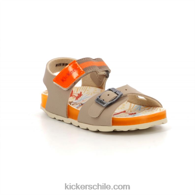 Kickers sostreet beige naranja surf 4PZ0T572 niños