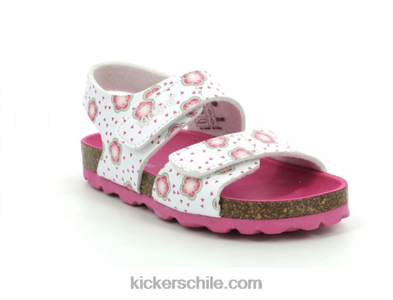 Kickers summerkro flor blanca 4PZ0T563 niños