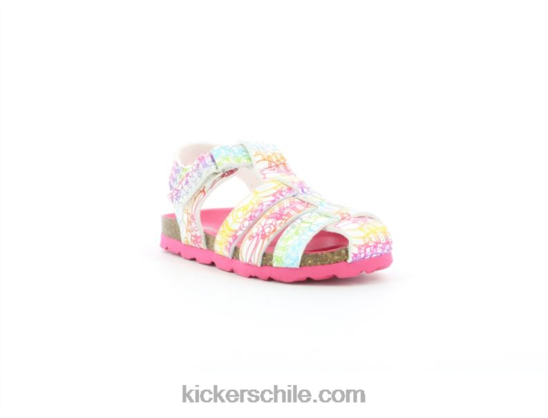 Kickers summertan blanco multico étnico 4PZ0T406 niños