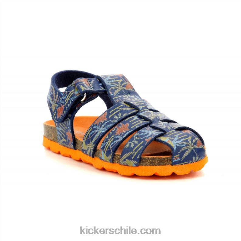 Kickers surf azul marino bronceado 4PZ0T652 niños