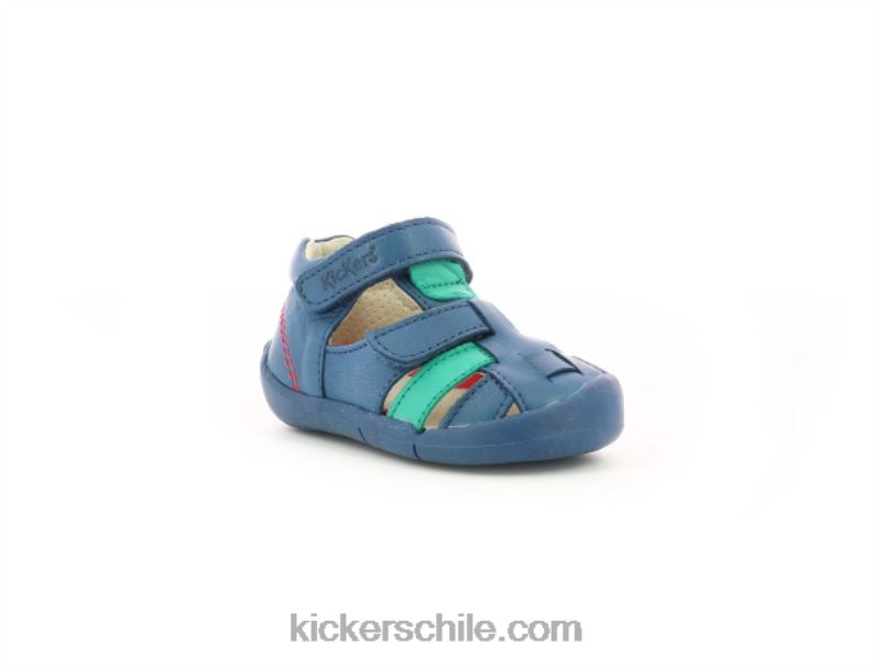 Kickers wasabou azul verde 4PZ0T437 niños