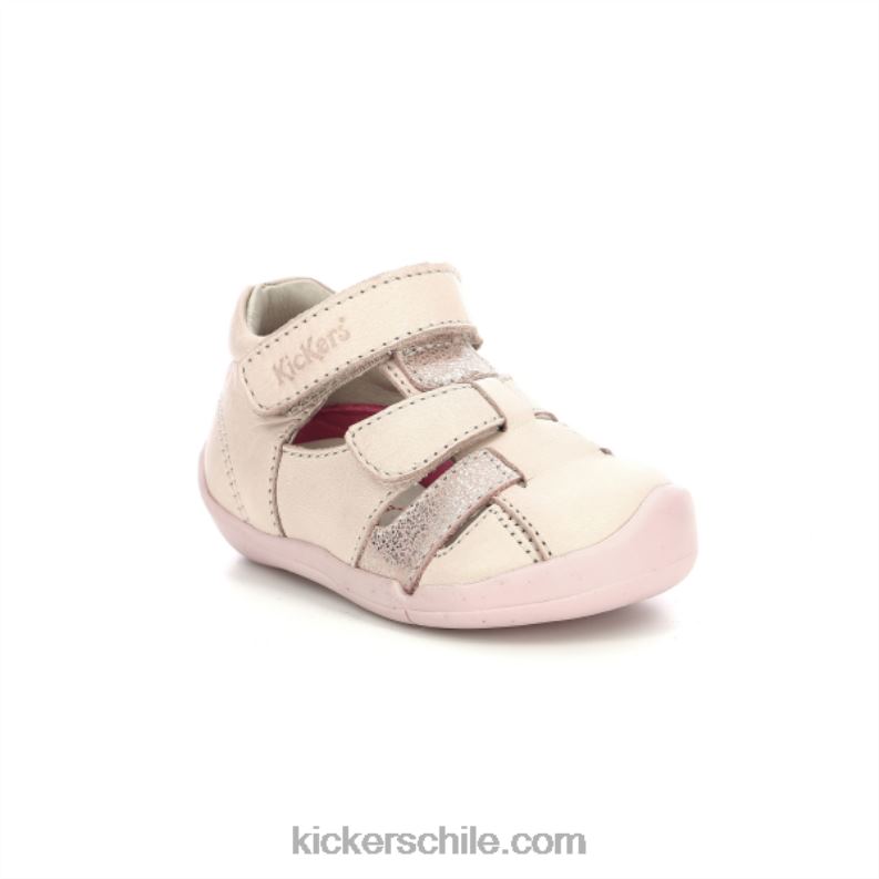 Kickers wasabou rosa claro metalizado 4PZ0T457 niños